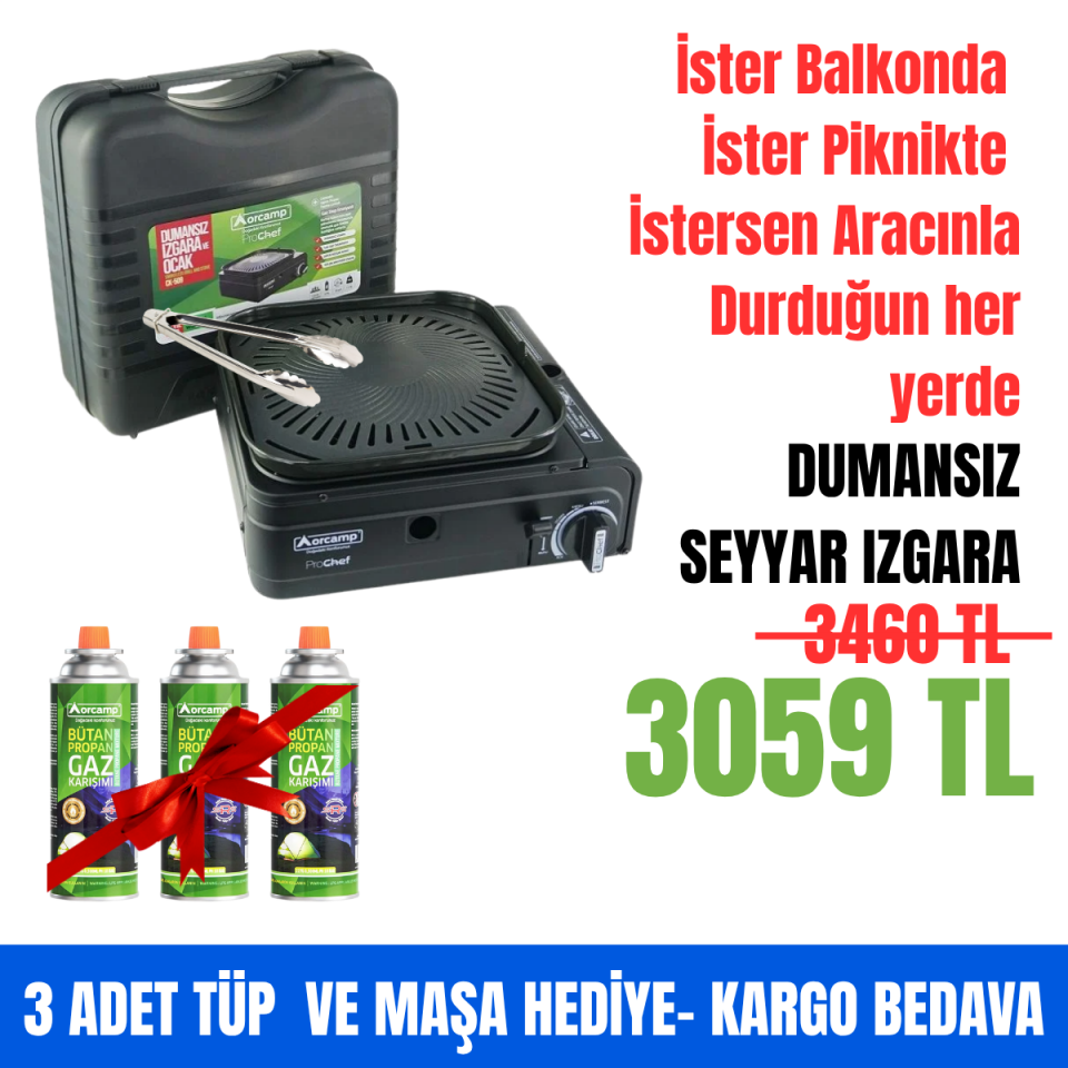 Orcamp Dumansız Izgara ve Ocak